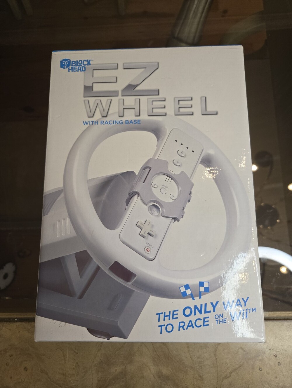 EZ Wheel Racing Wheel And Base for Wii - White